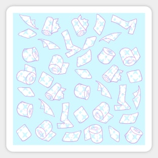 Fancy toilet roll pattern Sticker